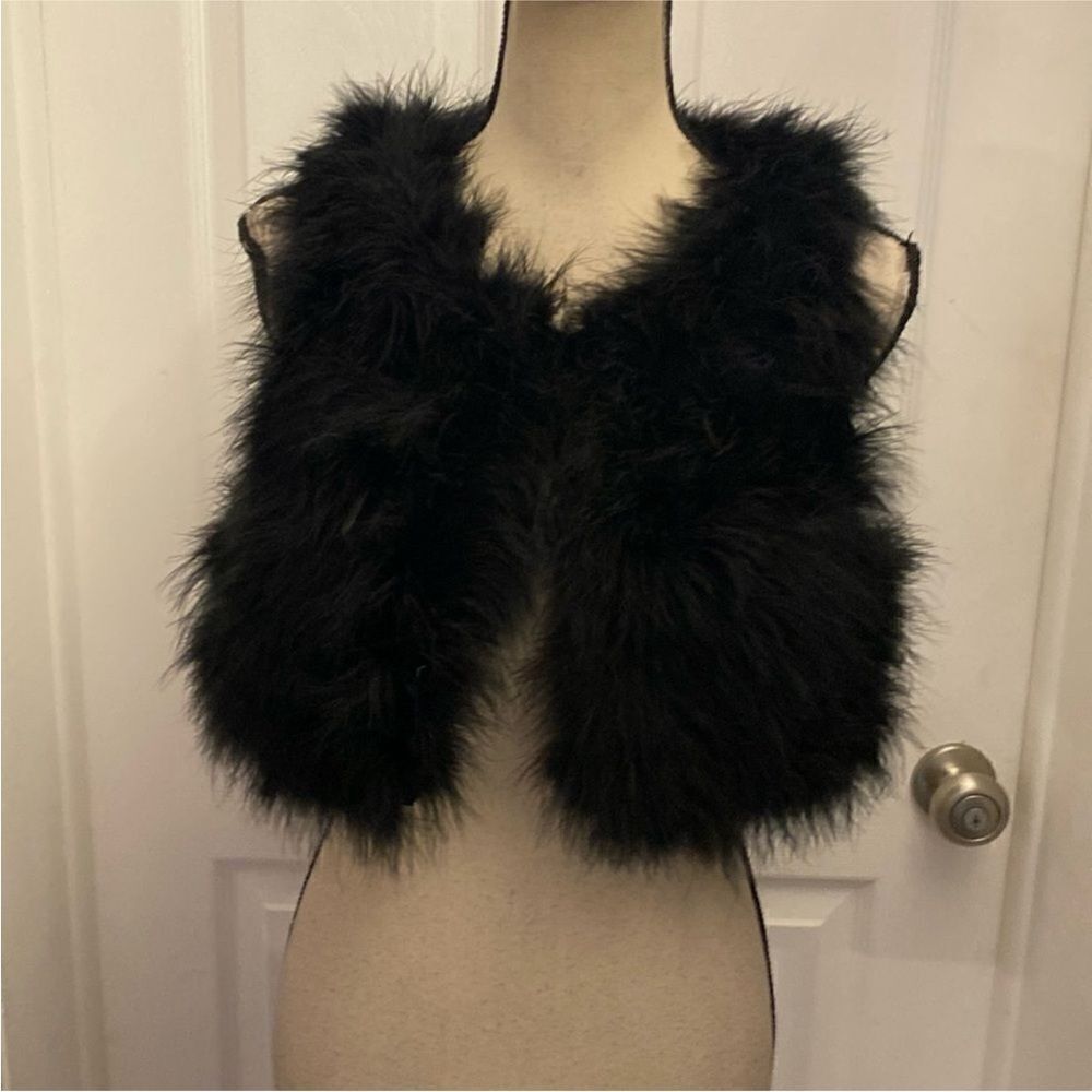 Love Culture Black feather 🪶 Vest, S
